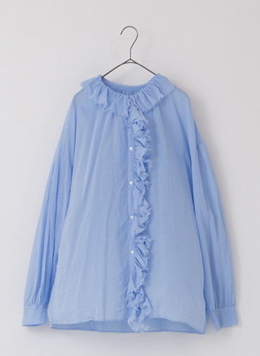 フリルブラウス 詳細画像 Blue 1