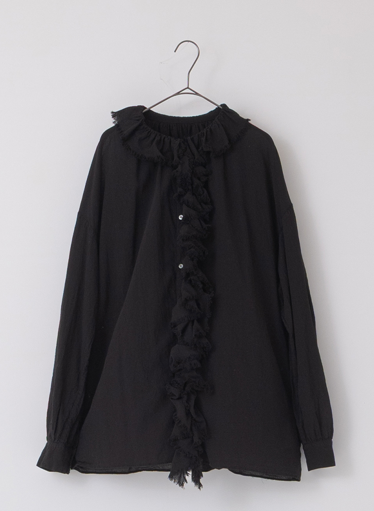 フリルブラウス 詳細画像 Black 1
