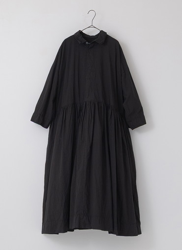 比翼切替ギャザーワンピース 詳細画像 Black 1