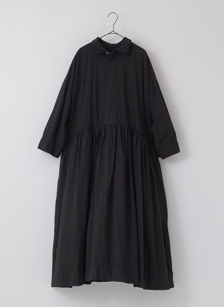比翼切替ギャザーワンピース 詳細画像 Black 1
