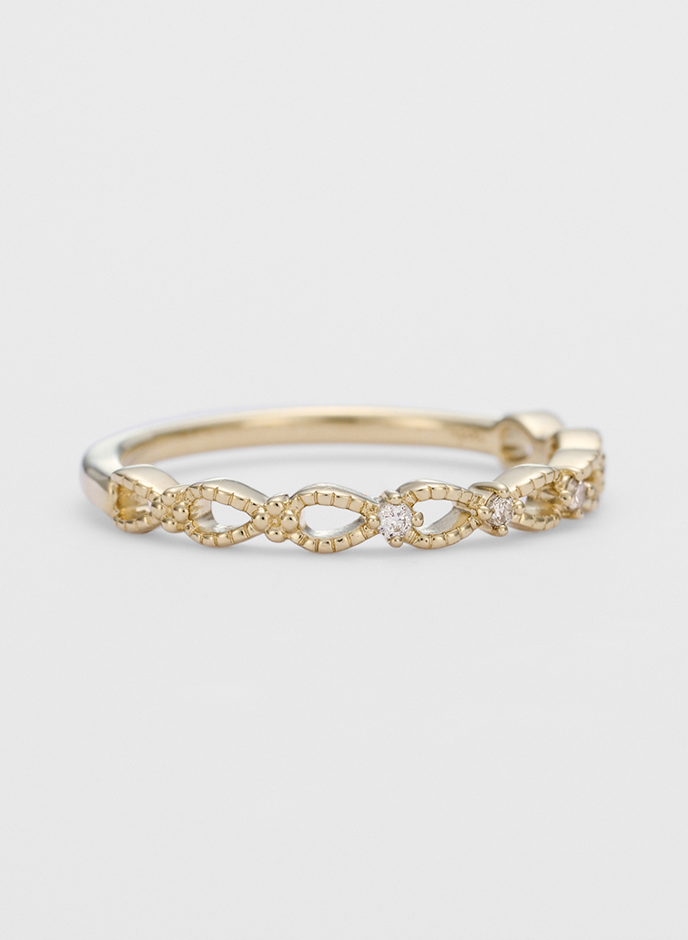 K10ダイヤモンドピンキーリング 詳細画像 White 2