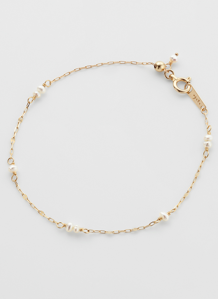 K10パールブレスレット 詳細画像 White 1