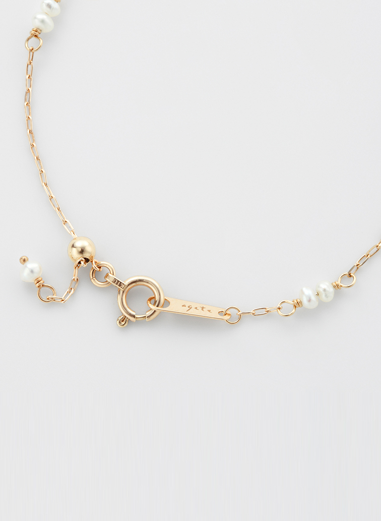 K10パールブレスレット 詳細画像 White 3