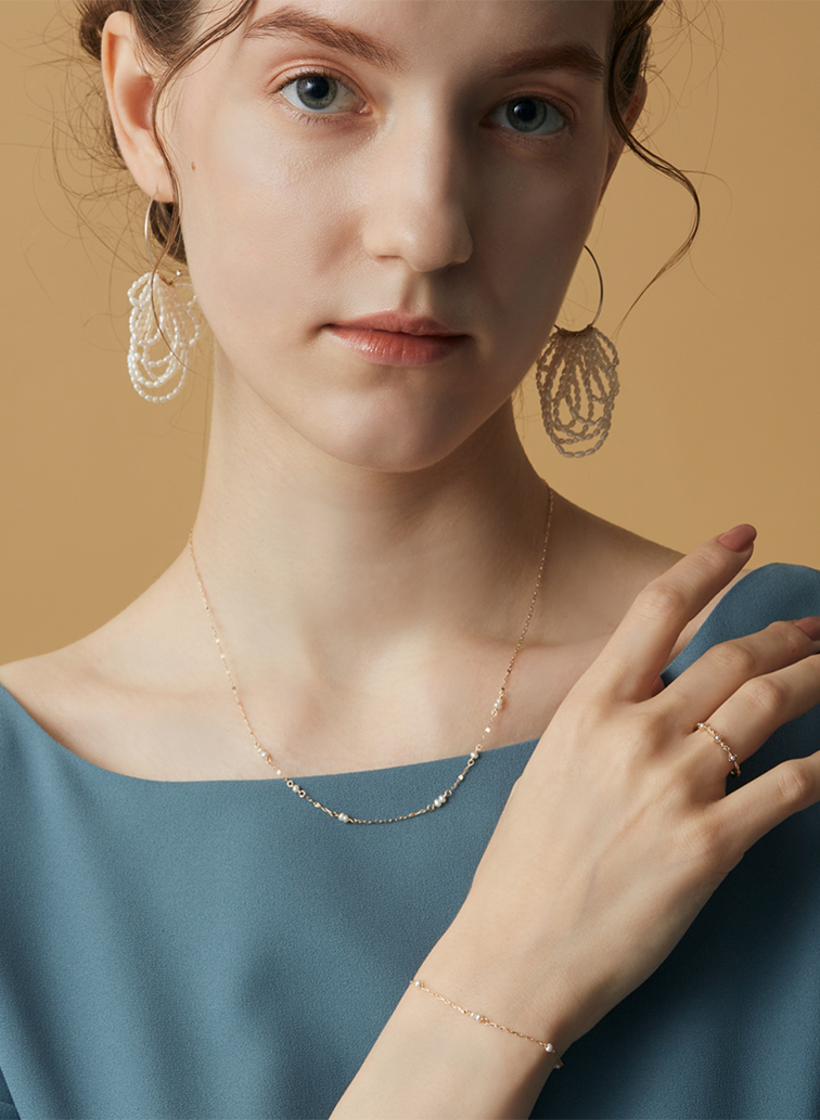 K10パールブレスレット 詳細画像 White 4