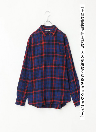 オーセンティックチェックシャツ 詳細画像 Blue 1