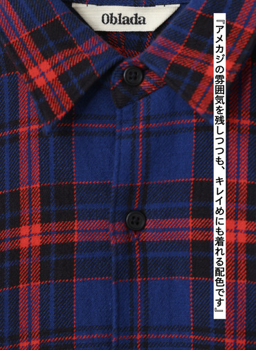 オーセンティックチェックシャツ 詳細画像 Blue 3