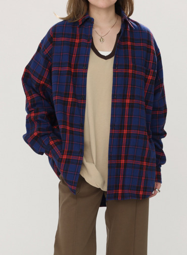 オーセンティックチェックシャツ 詳細画像 Blue 8