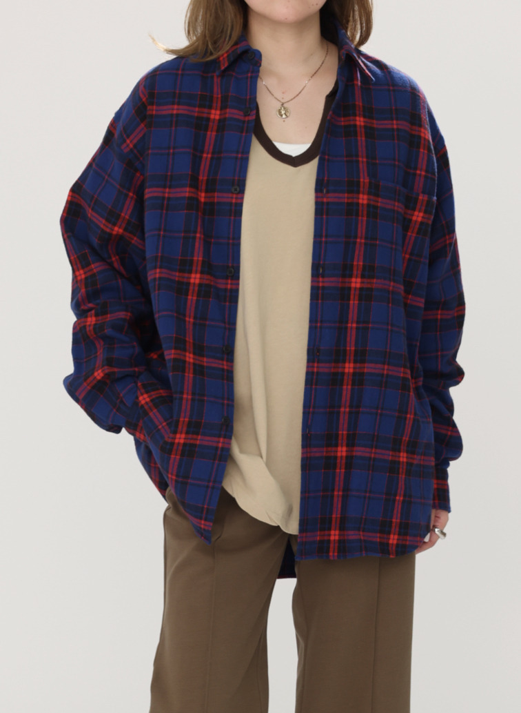 オーセンティックチェックシャツ 詳細画像 Blue 8