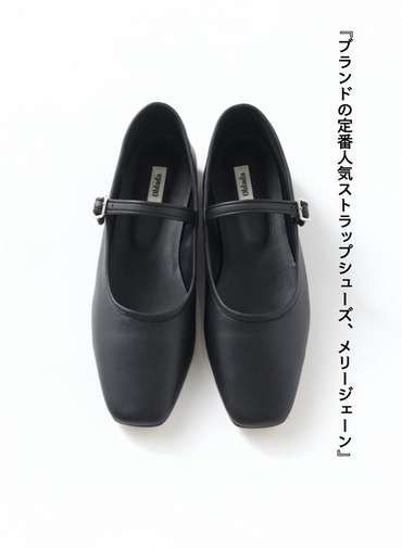 MARY JANE レザーストラップシューズ 詳細画像 Black 1
