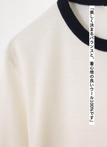 WOOL LONGTEE 詳細画像 White 4