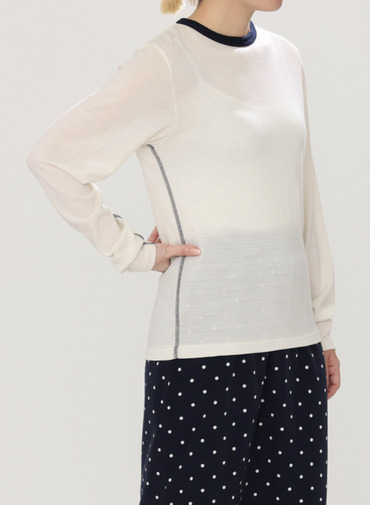 WOOL LONGTEE 詳細画像 White 9