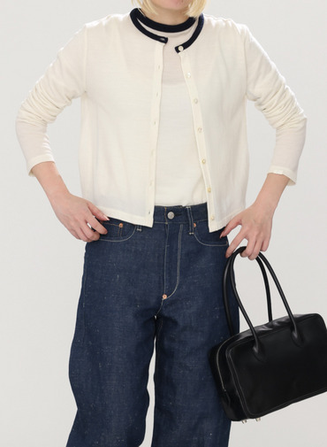 ウールカーディガン 詳細画像 White 13