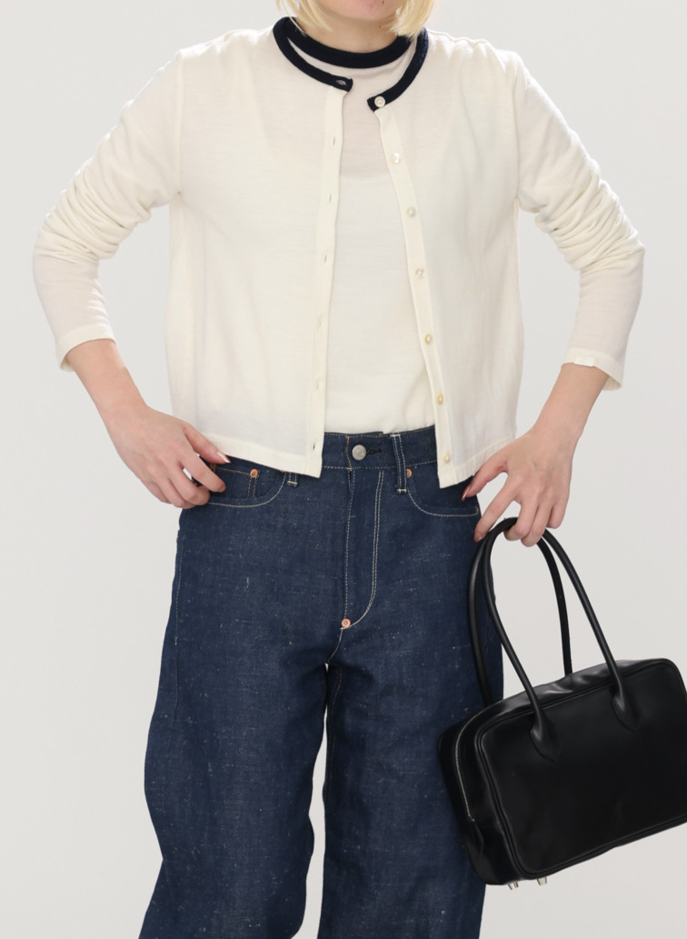 ウールカーディガン 詳細画像 White 13