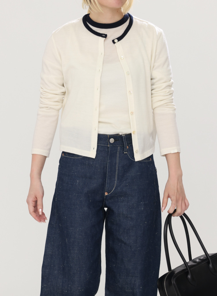 ウールカーディガン 詳細画像 White 14