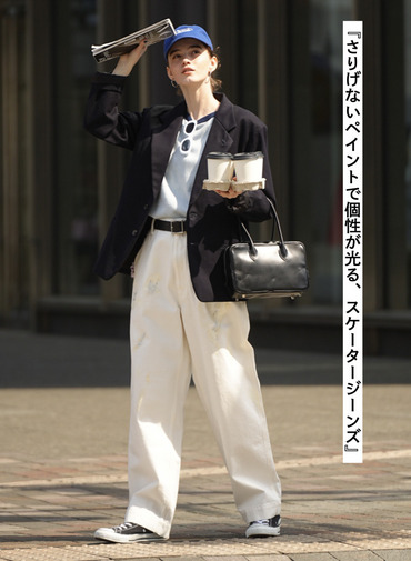 ペイント スケータージーンズ 詳細画像 White 1