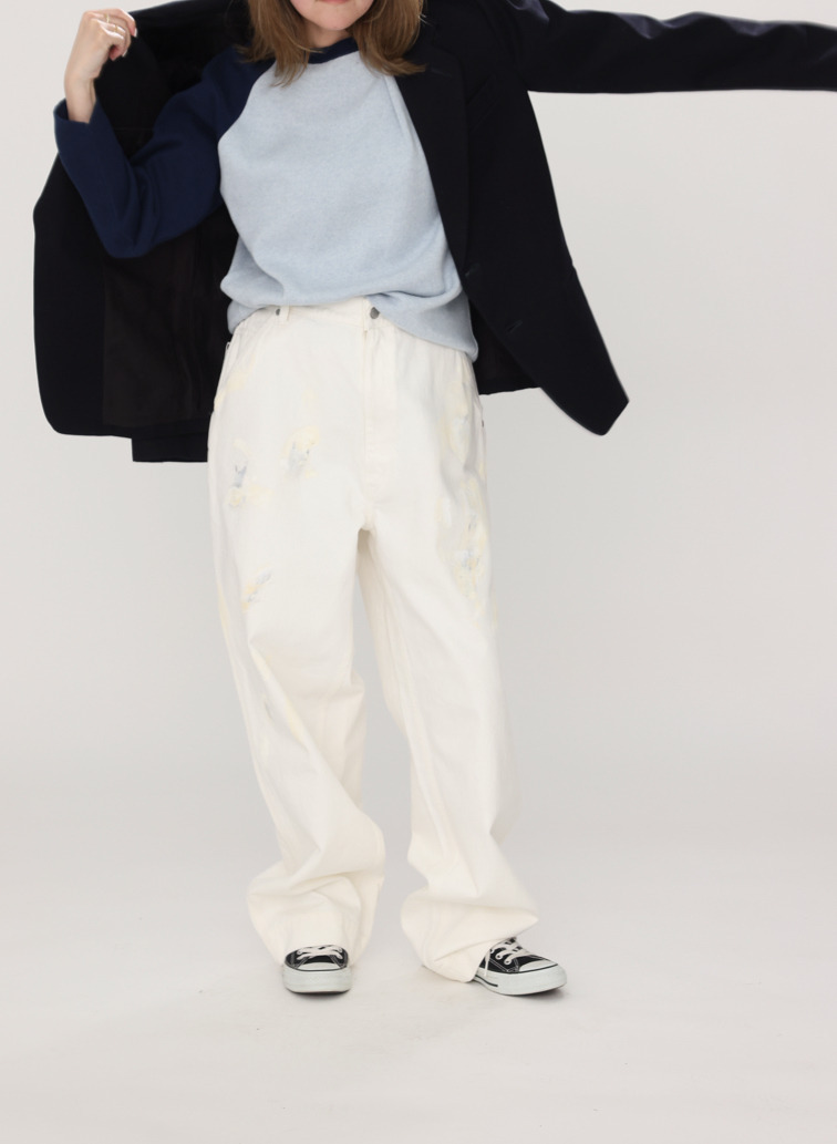 ペイント スケータージーンズ 詳細画像 White 12