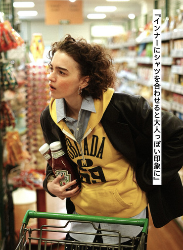 ハーフジップフーディー 詳細画像 Yellow 2