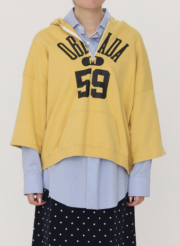 ハーフジップフーディー 詳細画像 Yellow 9