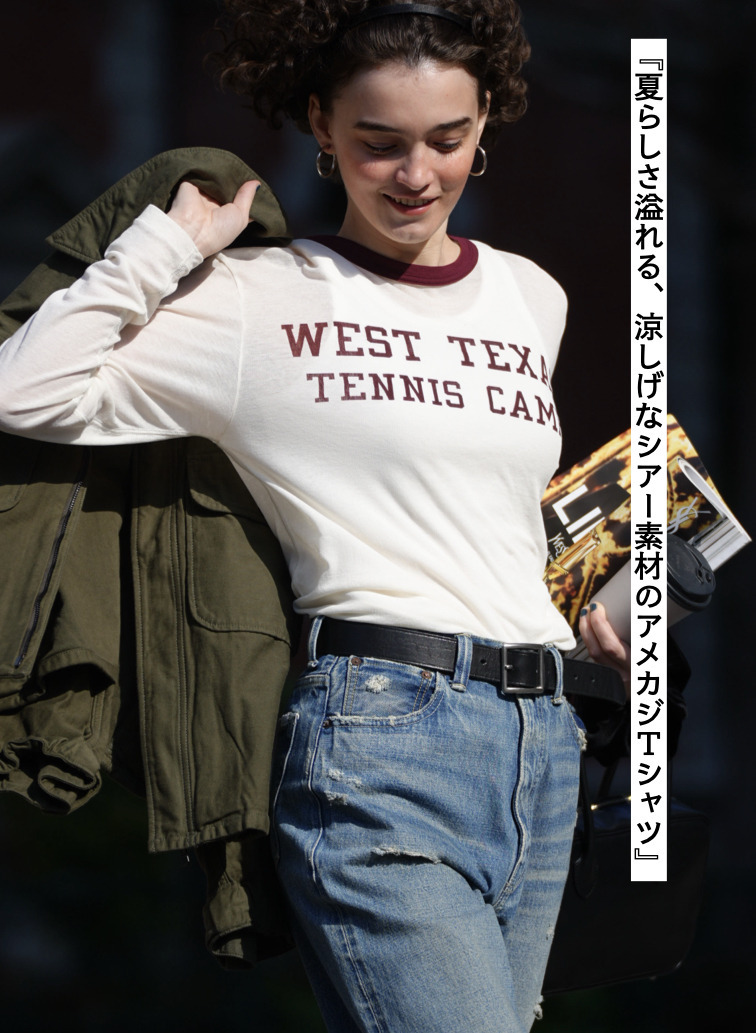 シアーロングTシャツ 詳細画像 White 1