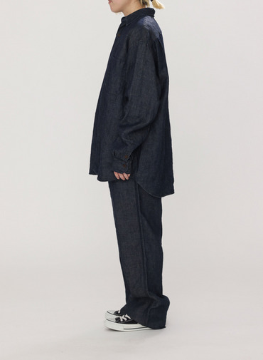 リネンデニムシャツ 詳細画像 Indigo 10