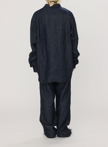 リネンデニムシャツ 詳細画像 Indigo 11