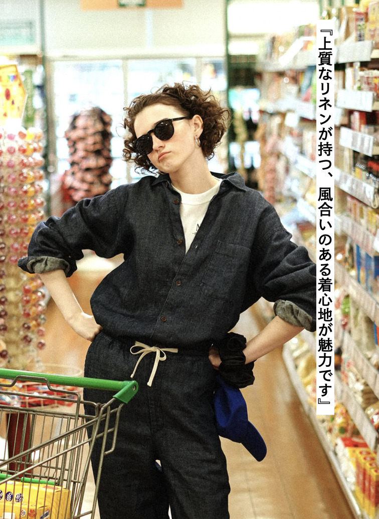 リネンデニムシャツ 詳細画像 Indigo 2