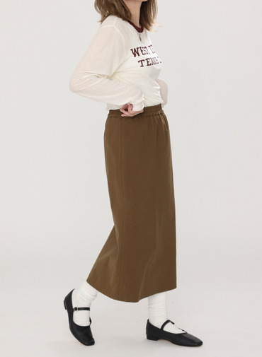 NYLON EASY SKIRT 詳細画像 Khaki 10