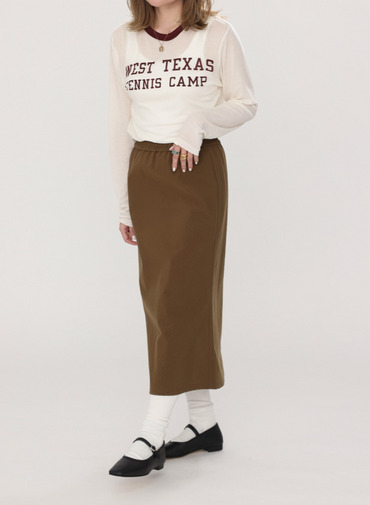 NYLON EASY SKIRT 詳細画像 Khaki 11