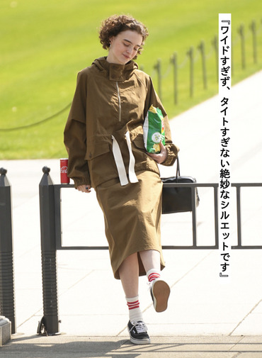 NYLON EASY SKIRT 詳細画像 Khaki 3