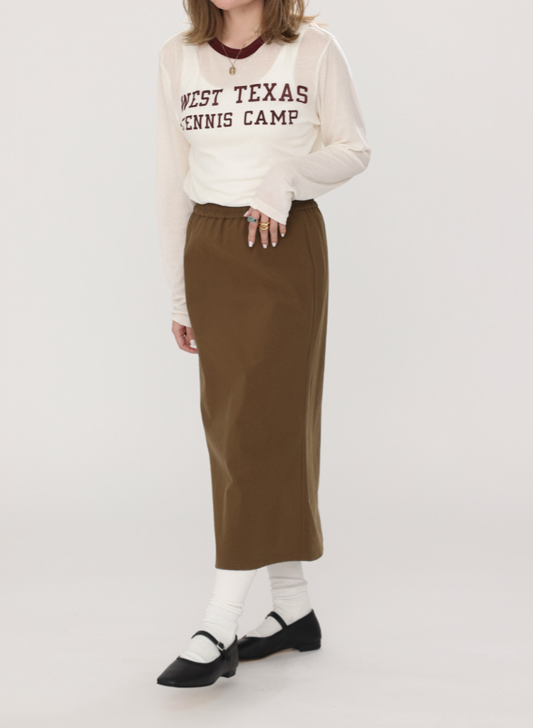 NYLON EASY SKIRT 詳細画像 Khaki 11