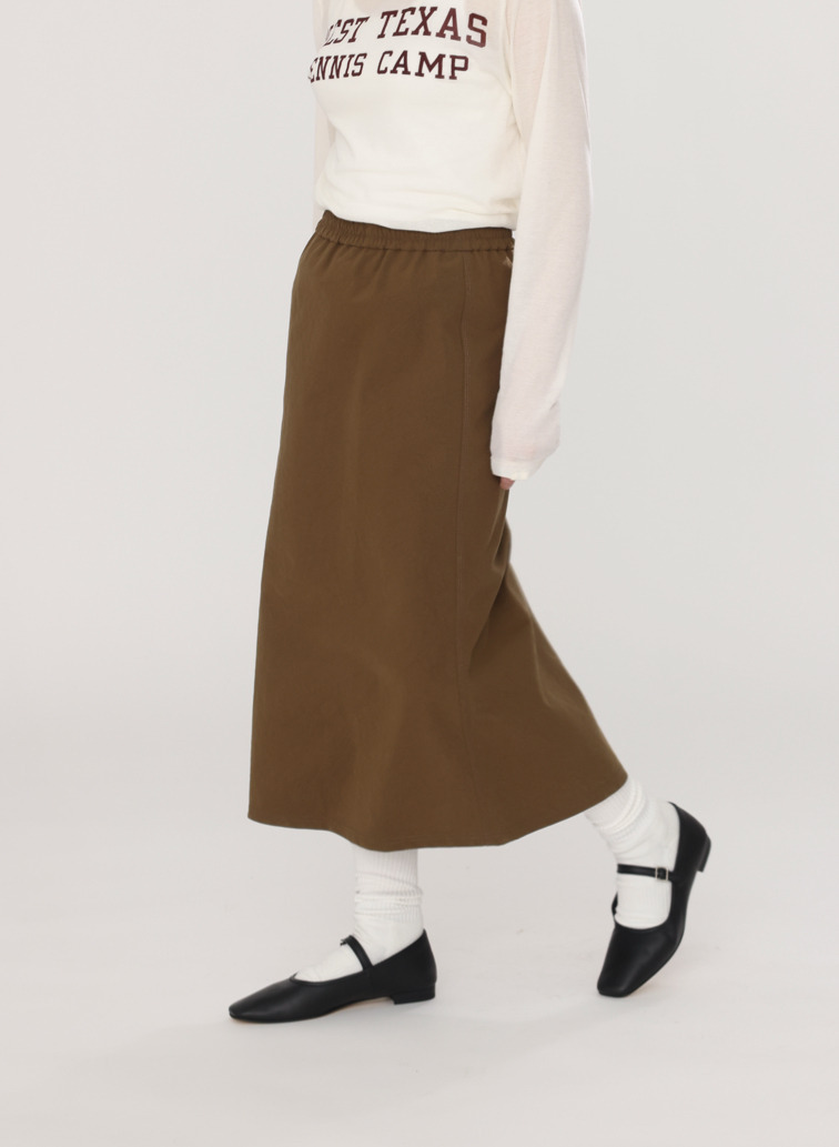 NYLON EASY SKIRT 詳細画像 Khaki 13