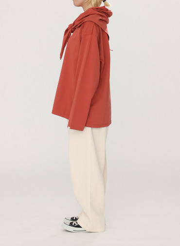 スカーフ付きロングTシャツ 詳細画像 Orange 9