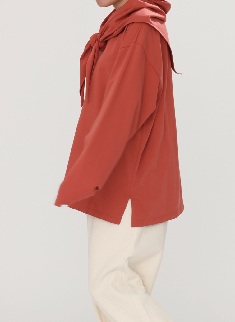 スカーフ付きロングTシャツ 詳細画像 Orange 12