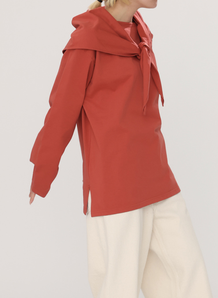 スカーフ付きロングTシャツ 詳細画像 Orange 13