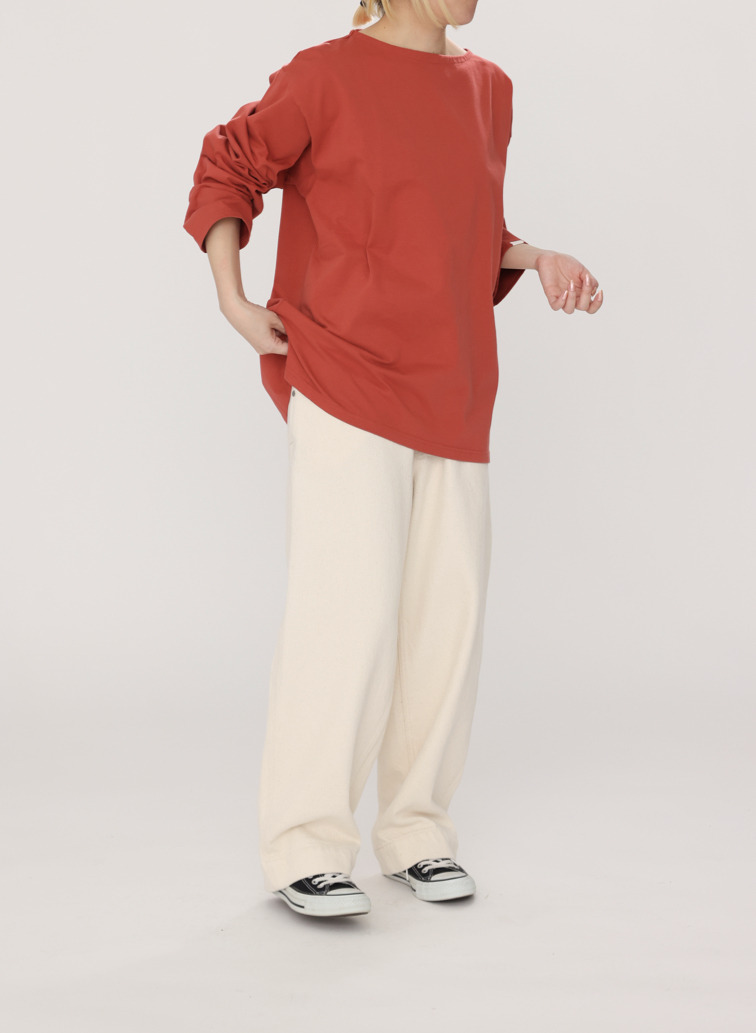 スカーフ付きロングTシャツ 詳細画像 Orange 14