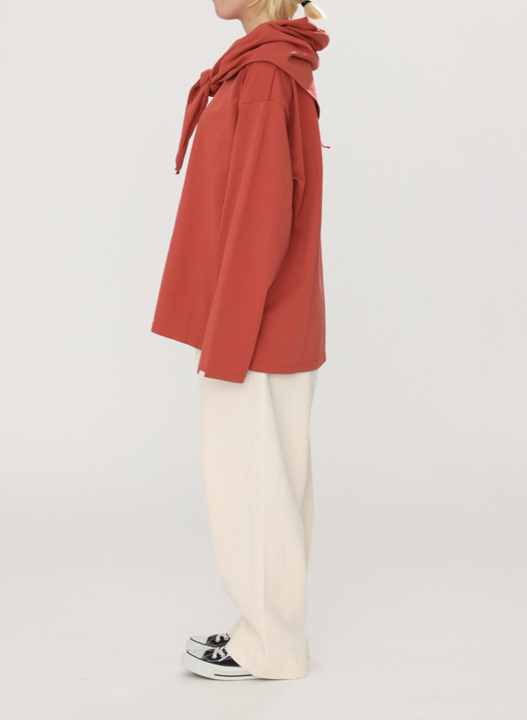 スカーフ付きロングTシャツ 詳細画像 Orange 9