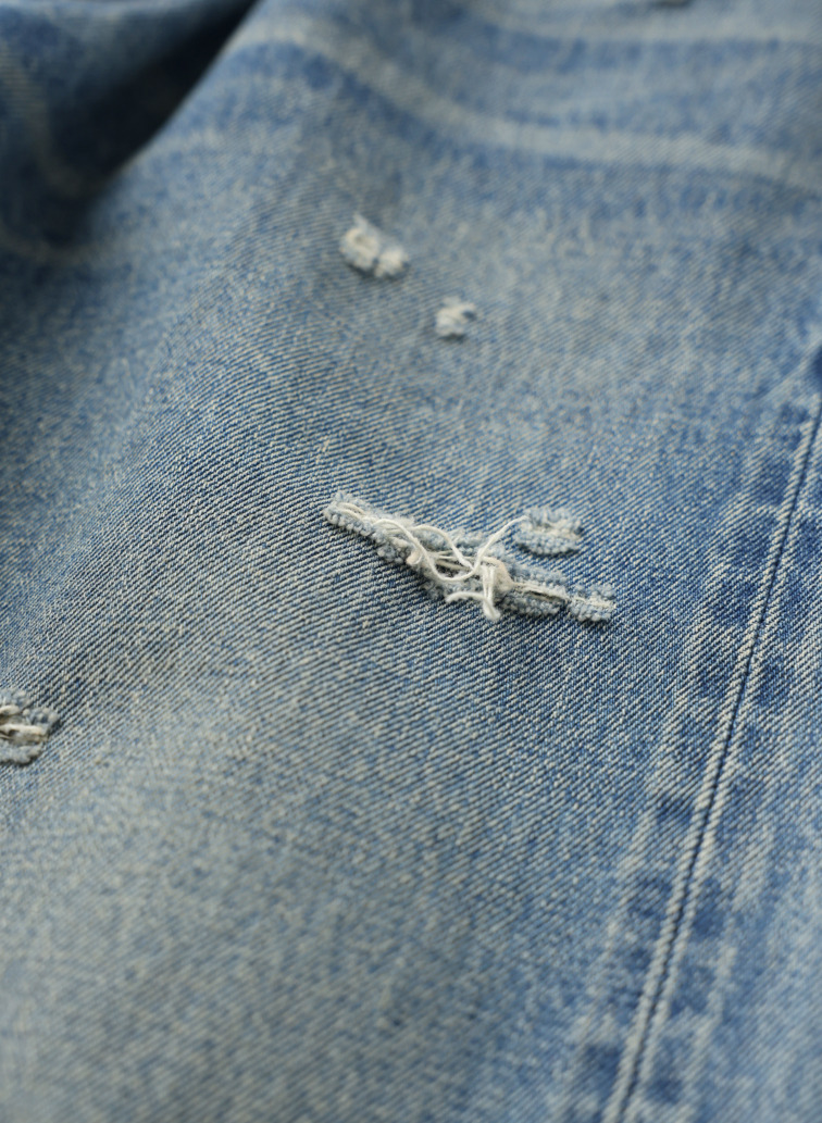 Oblada 1938 クラッシュデニム 詳細画像 Blue 6