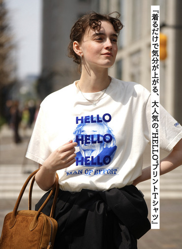 &ldquo;HELLO&rdquo; Tシャツ 詳細画像 White 1