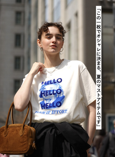 &ldquo;HELLO&rdquo; Tシャツ 詳細画像 White 3