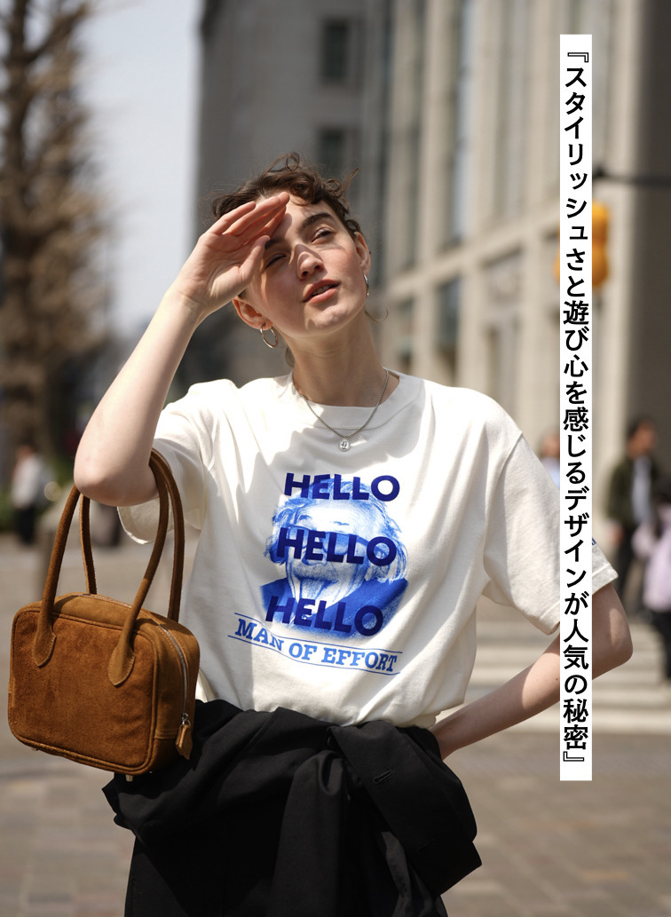 &ldquo;HELLO&rdquo; Tシャツ 詳細画像 White 2