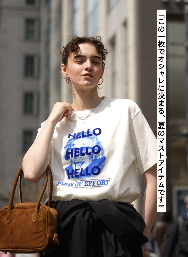 &ldquo;HELLO&rdquo; Tシャツ 詳細画像 White 3