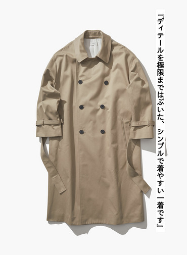 WEST POINT OVERSIZED TRENCH COAT 詳細画像 Beige 5