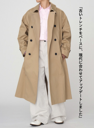 WEST POINT OVERSIZED TRENCH COAT 詳細画像 Beige 6