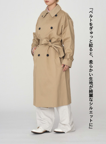 WEST POINT OVERSIZED TRENCH COAT 詳細画像 Beige 7