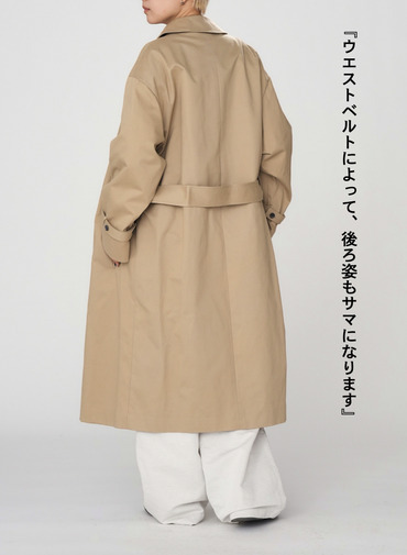 WEST POINT OVERSIZED TRENCH COAT 詳細画像 Beige 8