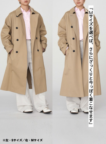 WEST POINT OVERSIZED TRENCH COAT 詳細画像 Beige 9