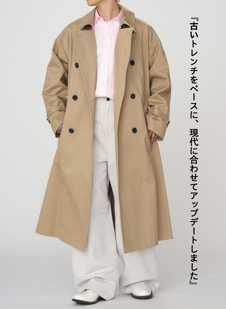 WEST POINT OVERSIZED TRENCH COAT 詳細画像 Beige 6