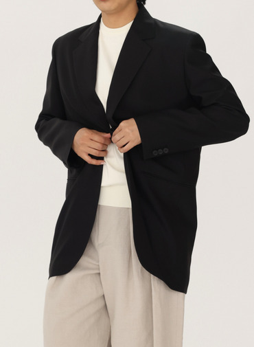 ATON テーラードジャケット 詳細画像 Black 8