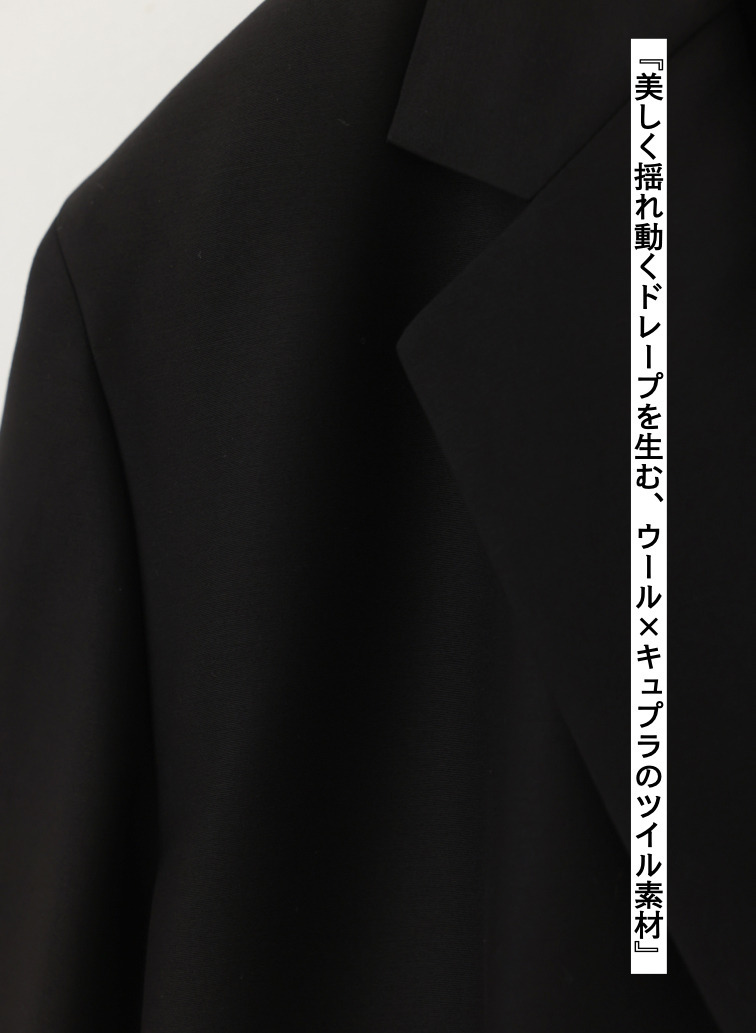 ATON テーラードジャケット 詳細画像 Black 6