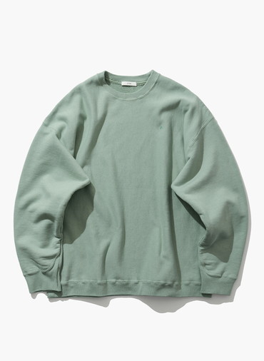 NATURAL DYED URAKE OVERSIZED SWEAT SHIRT 詳細画像 Green 1